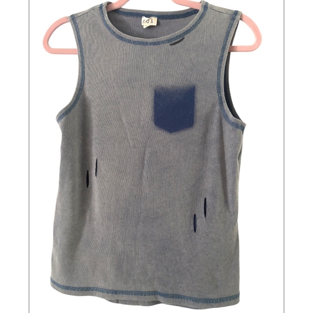 POL Distressed Muscle Tank NWOT